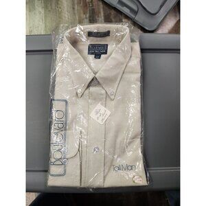 Vintage Boulevard for Big Man by Block Off White Dress Shirt Size Large Tall NIP